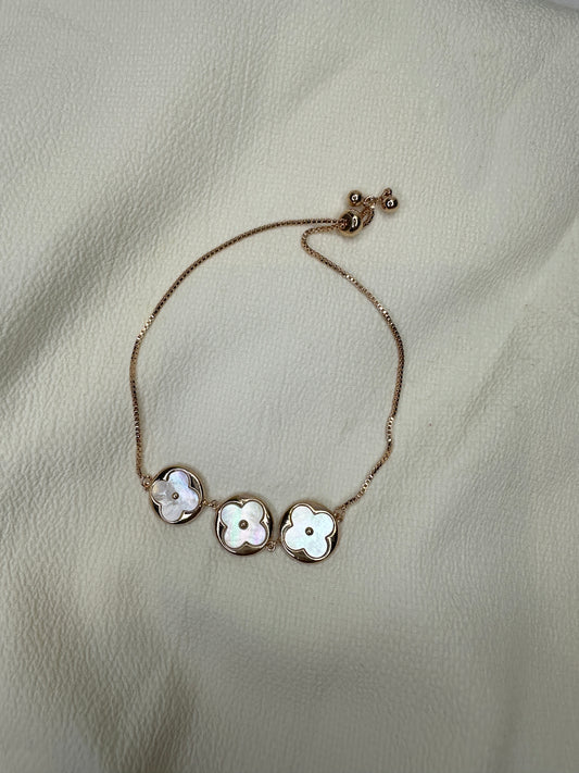 RoseGold Plated Flowery Bracelet