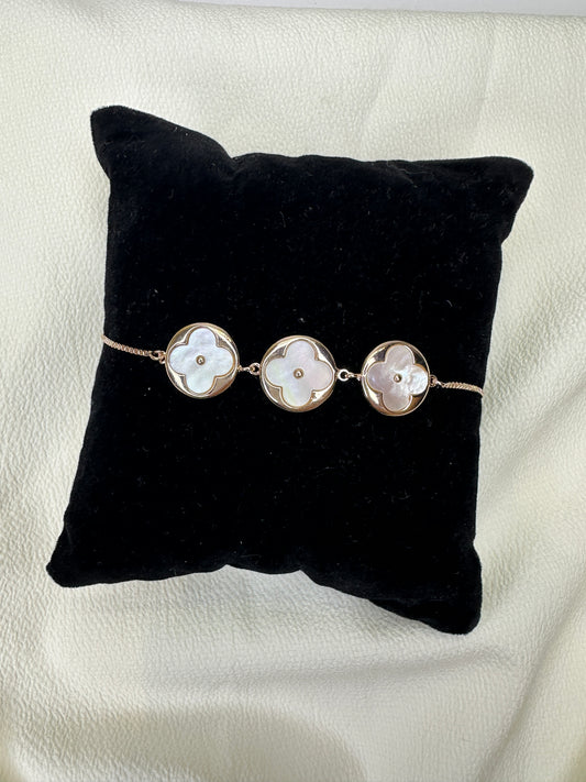 RoseGold Plated Flowery Bracelet